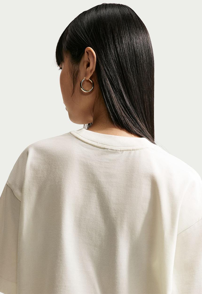 Nike - W Nsw Ss Tee Boxy Script - Sail