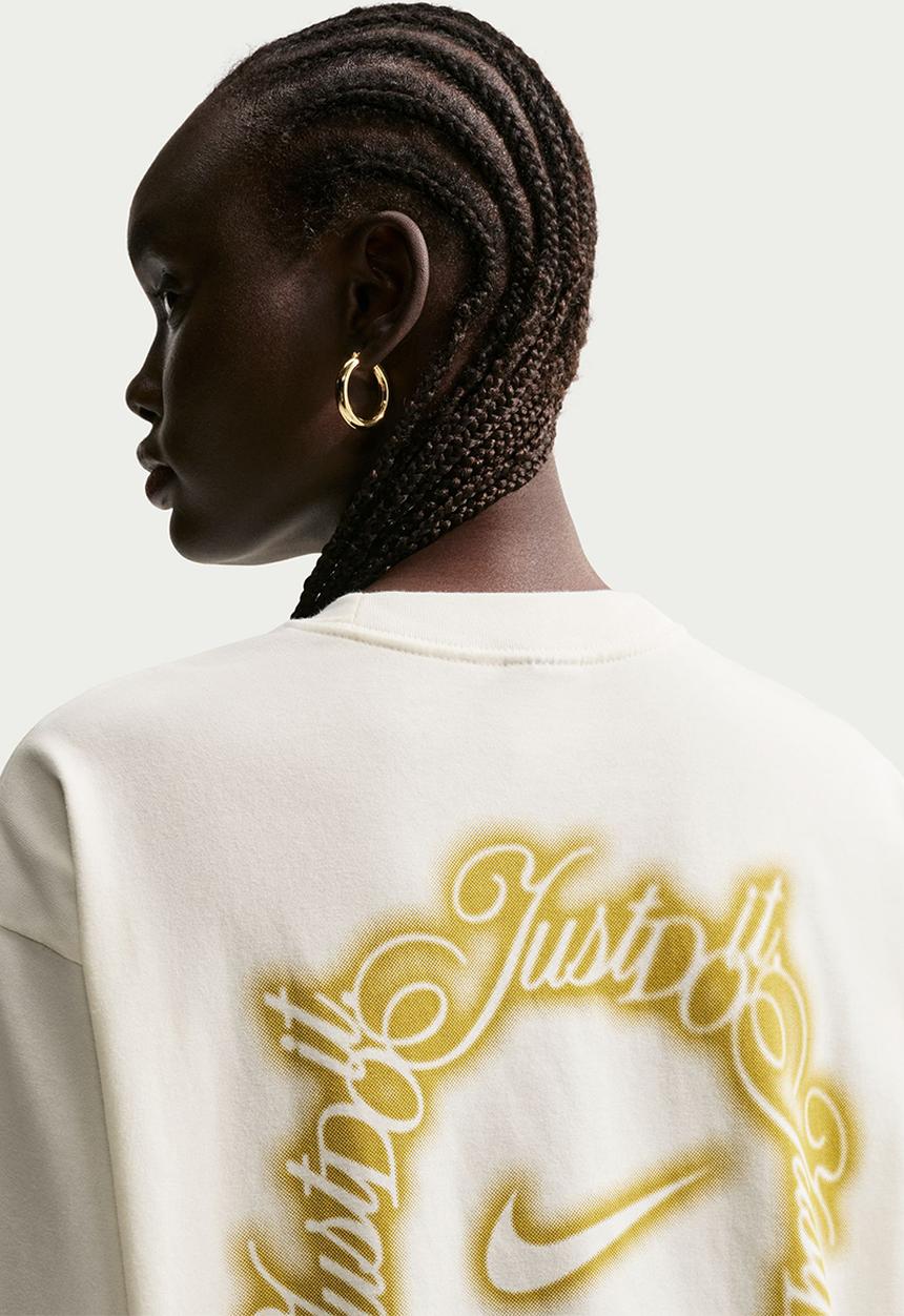 Nike - W Nsw Ss Tee Os Jdi Script - Sail