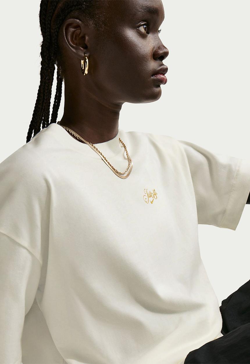 Nike - W Nsw Ss Tee Os Jdi Script - Sail
