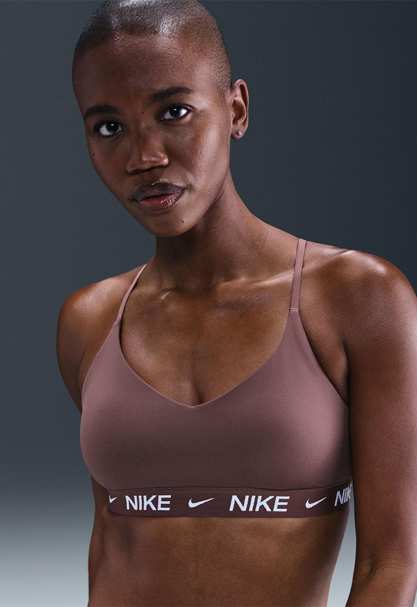 Nike - W Nk Df Indy Lgt Spt Bra - Tattoo/Tattoo/White