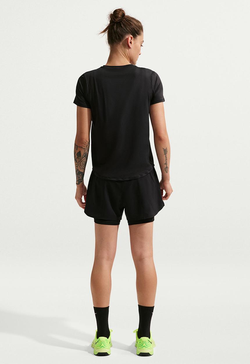 Nike - W Nk One Classic Df Ss Top - Black/White