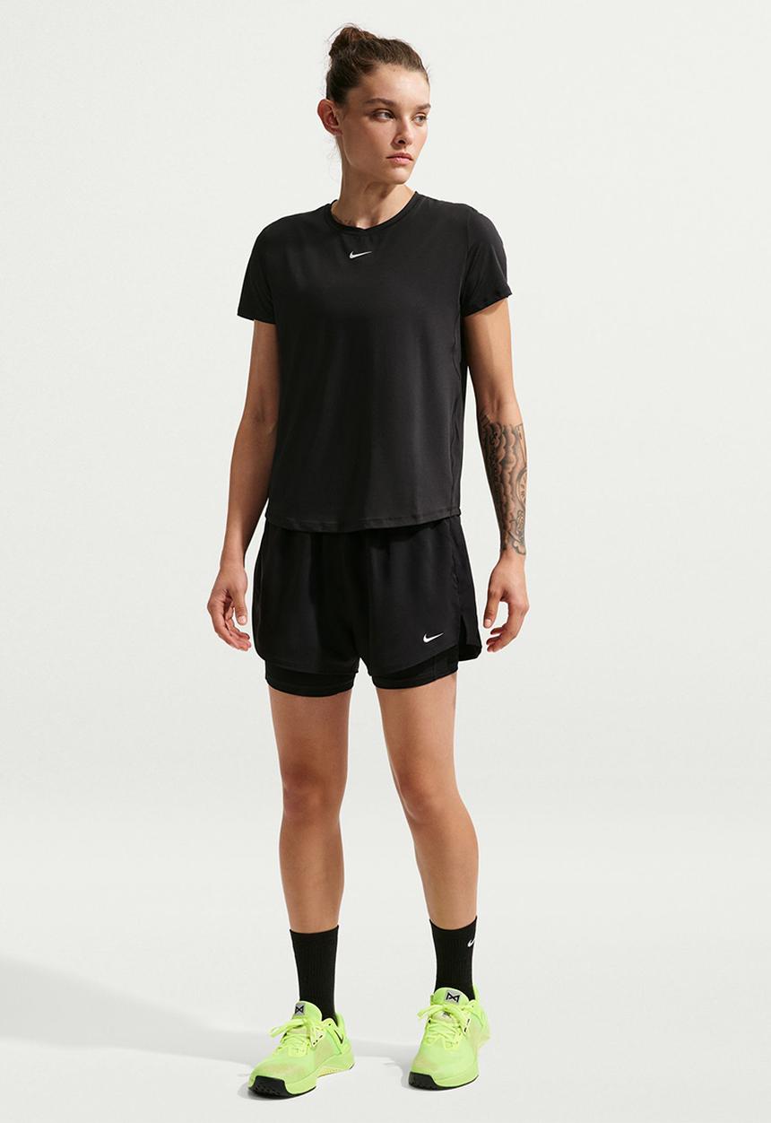 Nike - W Nk One Classic Df Ss Top - Black/White