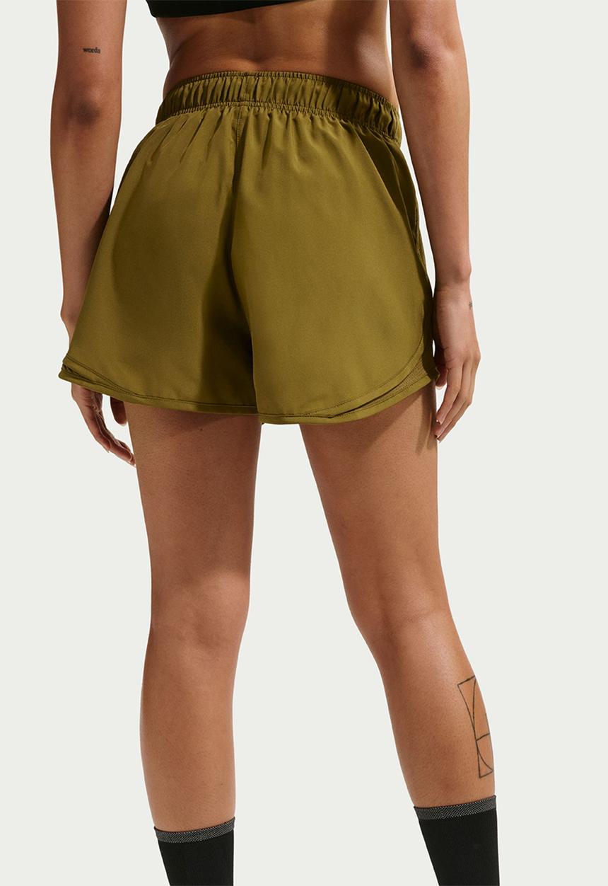Nike - W Nk Tempo Df Mr 3" Short - Olive Flak/Olive Flak/Reflective Silv