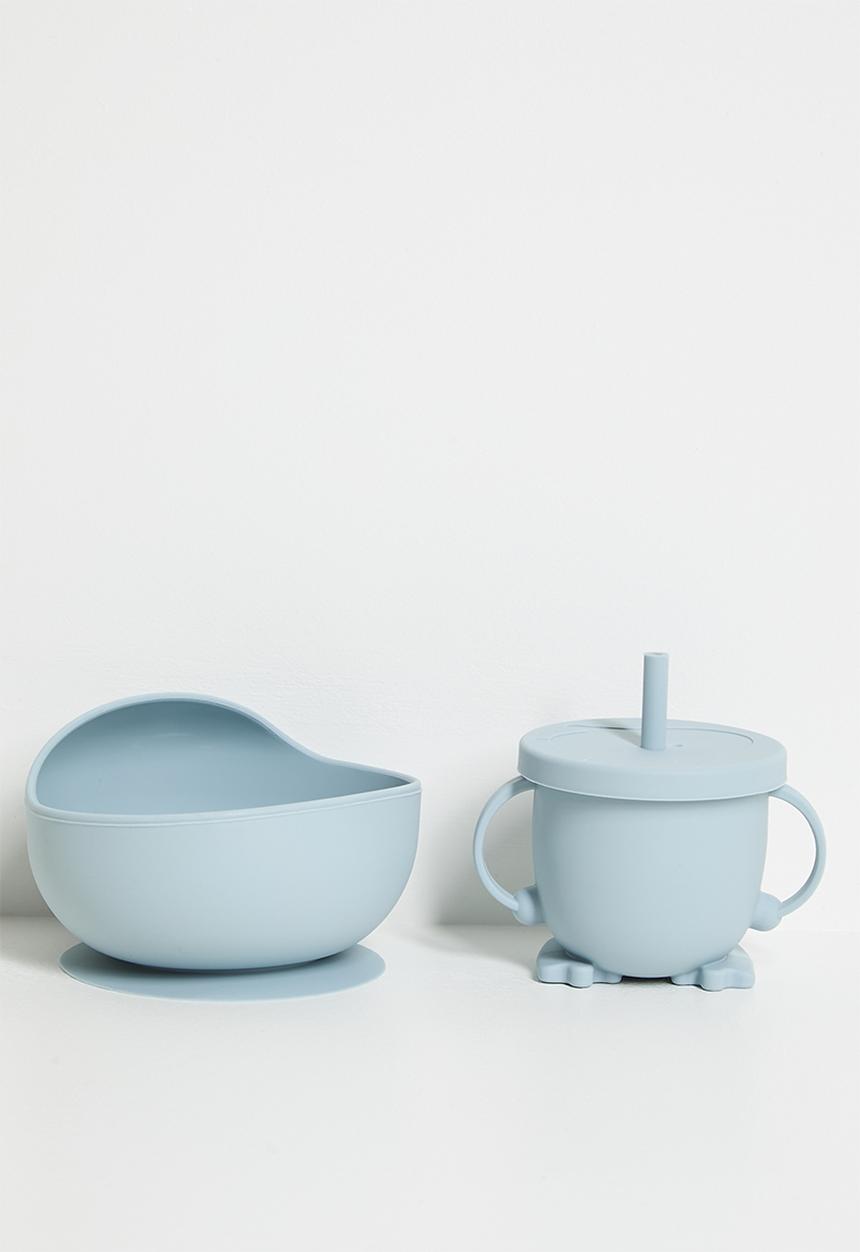 Pop Candy - Silicone dining set - blue