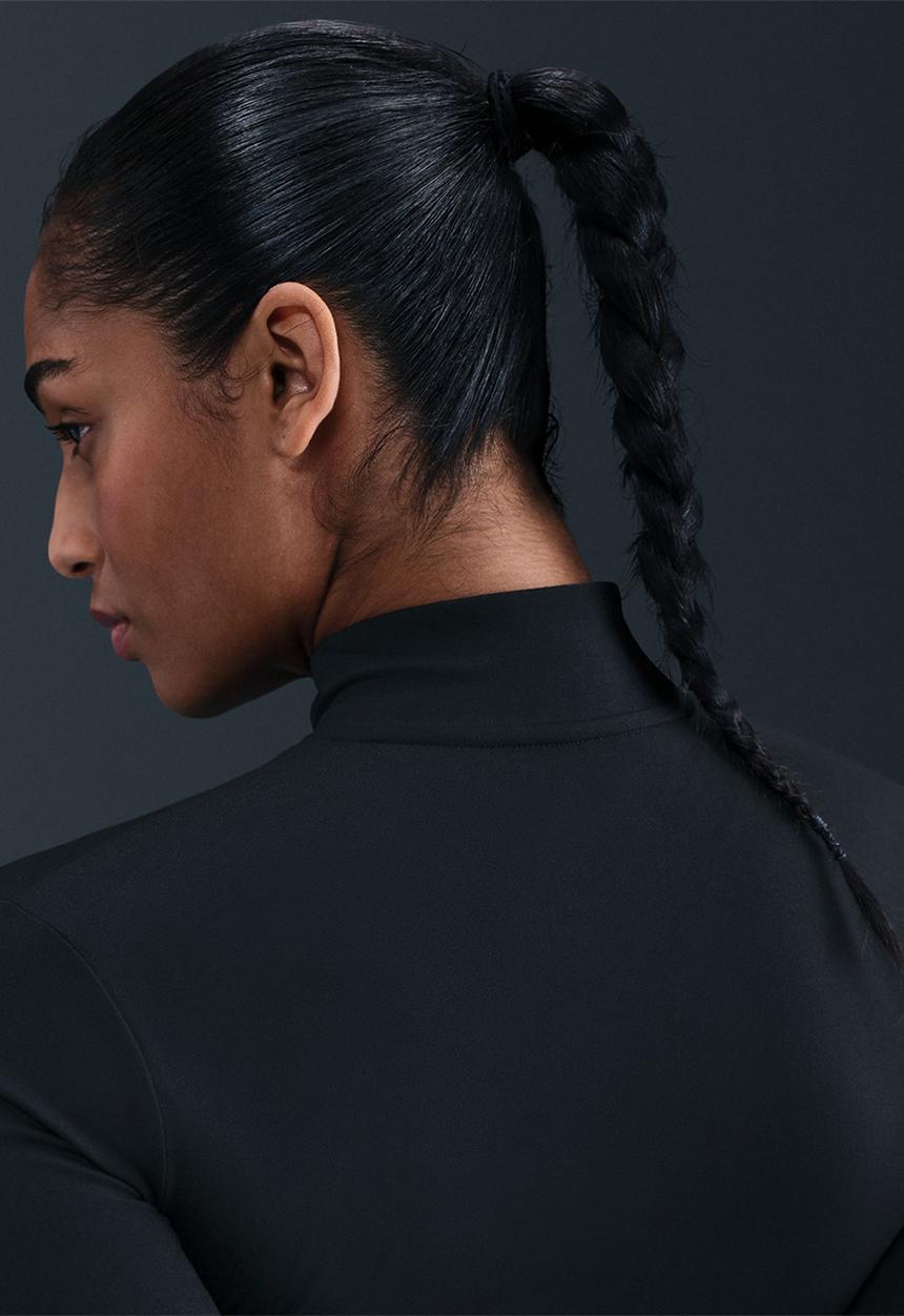 Nike - Nike One Fitted Women's Dri-Fit Full-Zip Jacket - Black/White