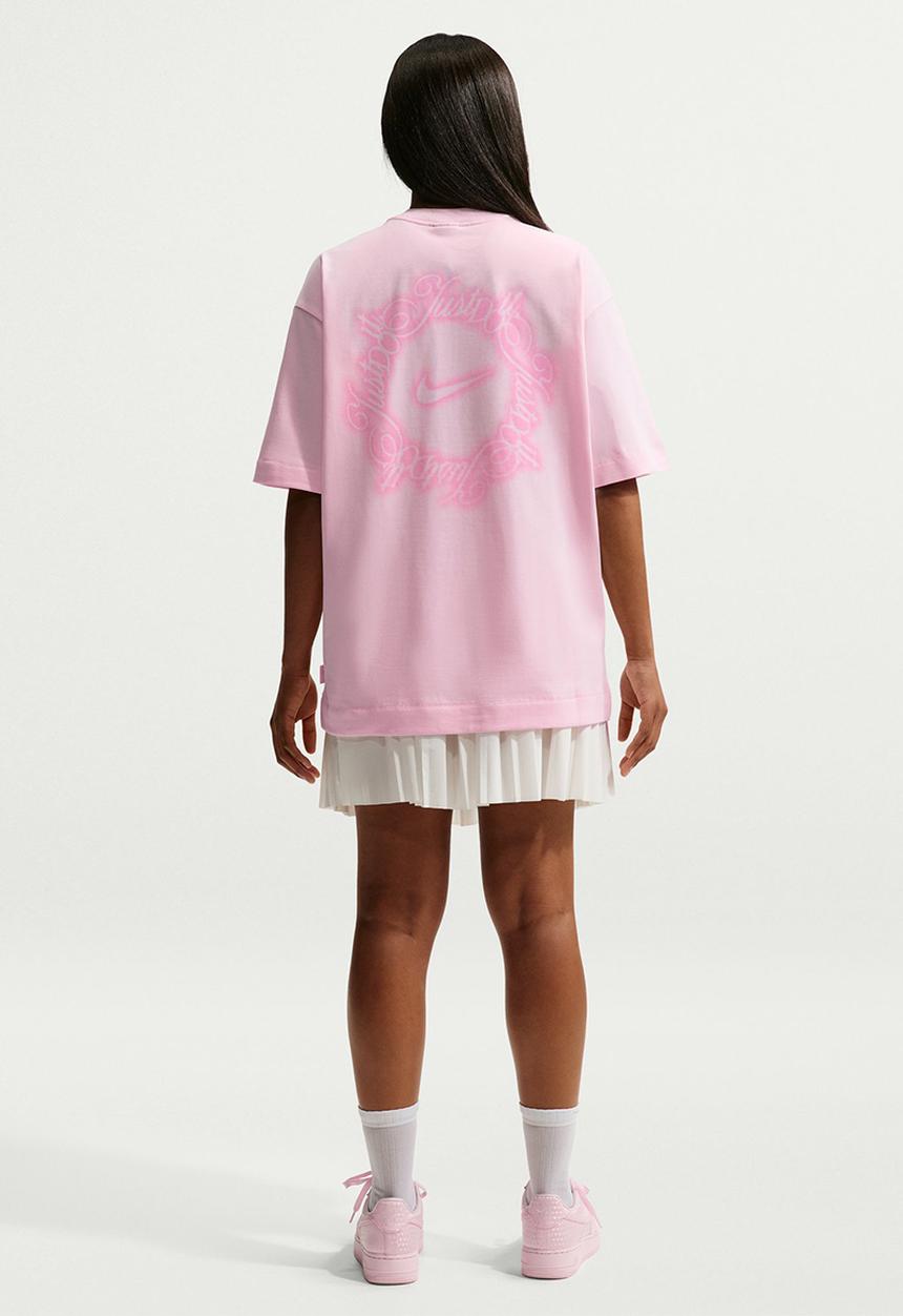 W Nsw Ss Tee Os Jdi Script - Pink Foam