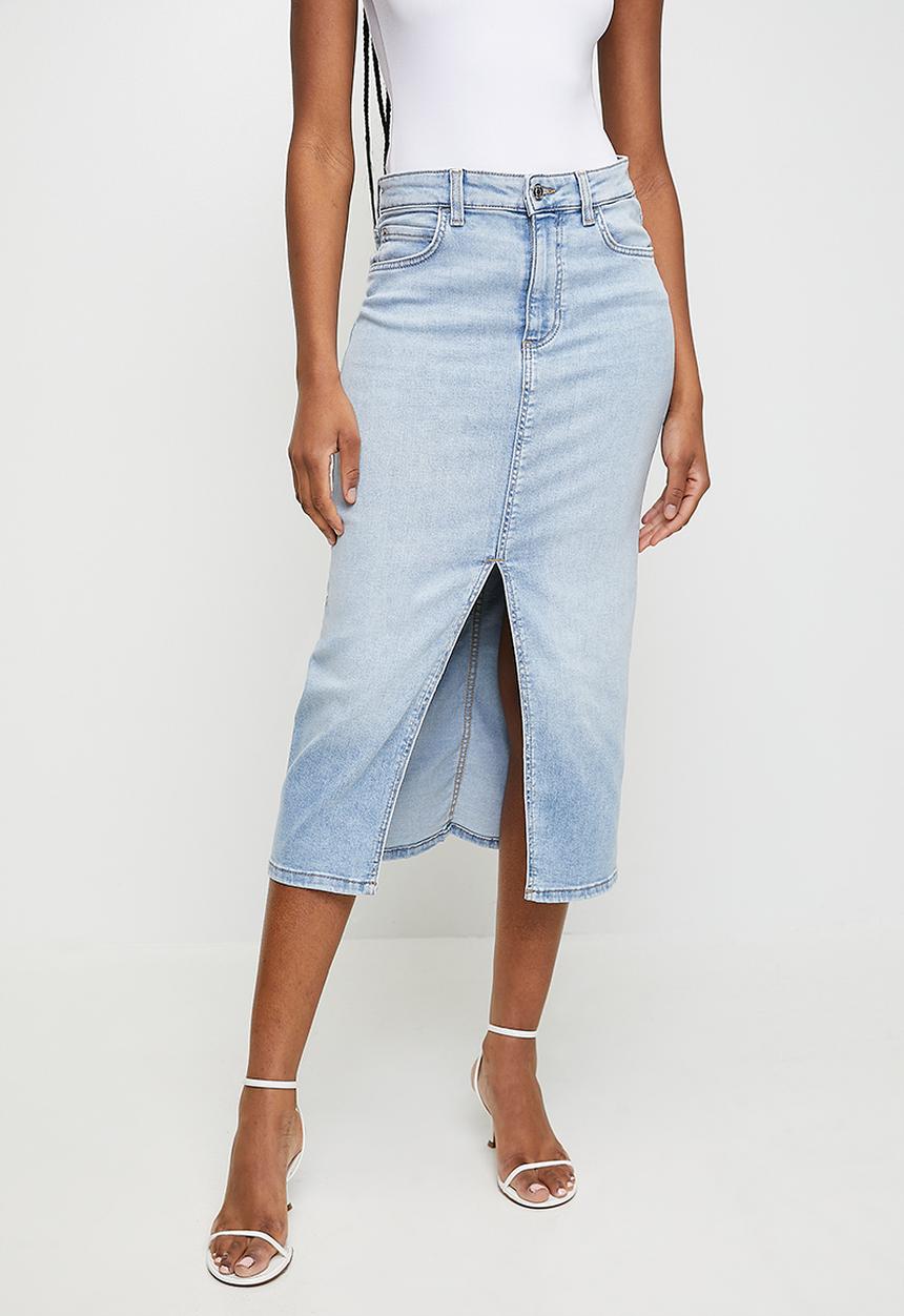 GUESS - Mila Denim Skirt - Lagoon Light