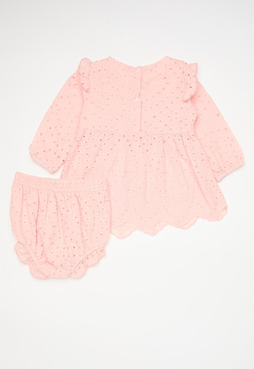 Pop Candy - Peplum dress & shorts set - pink