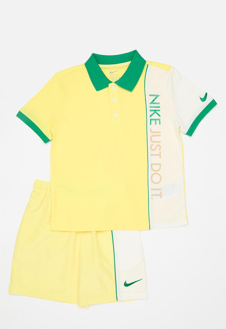 Nike - Nkn Nike Net Short Set - Soft Yellow