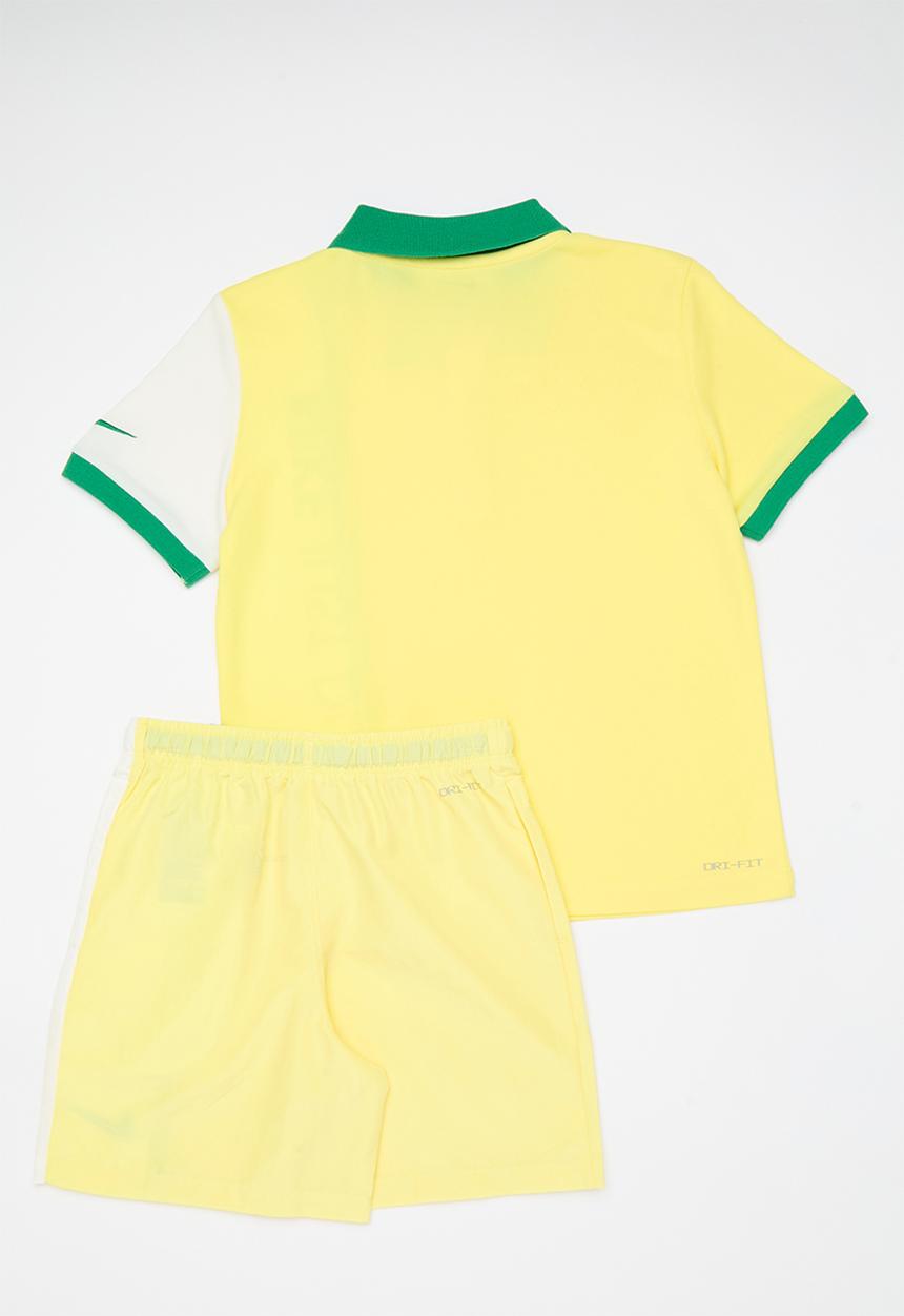 Nike - Nkn Nike Net Short Set - Soft Yellow