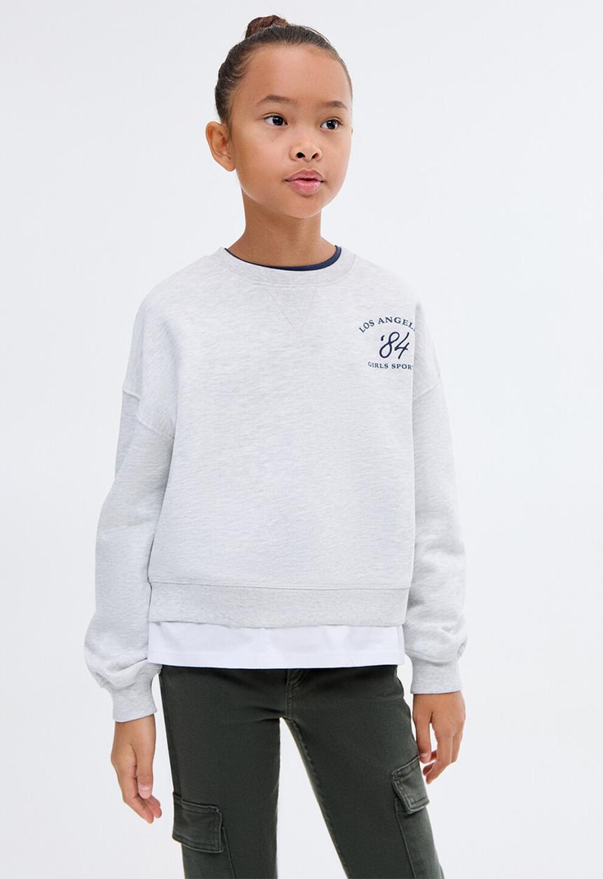MANGO - Sweatshirt sports - light/pastel grey