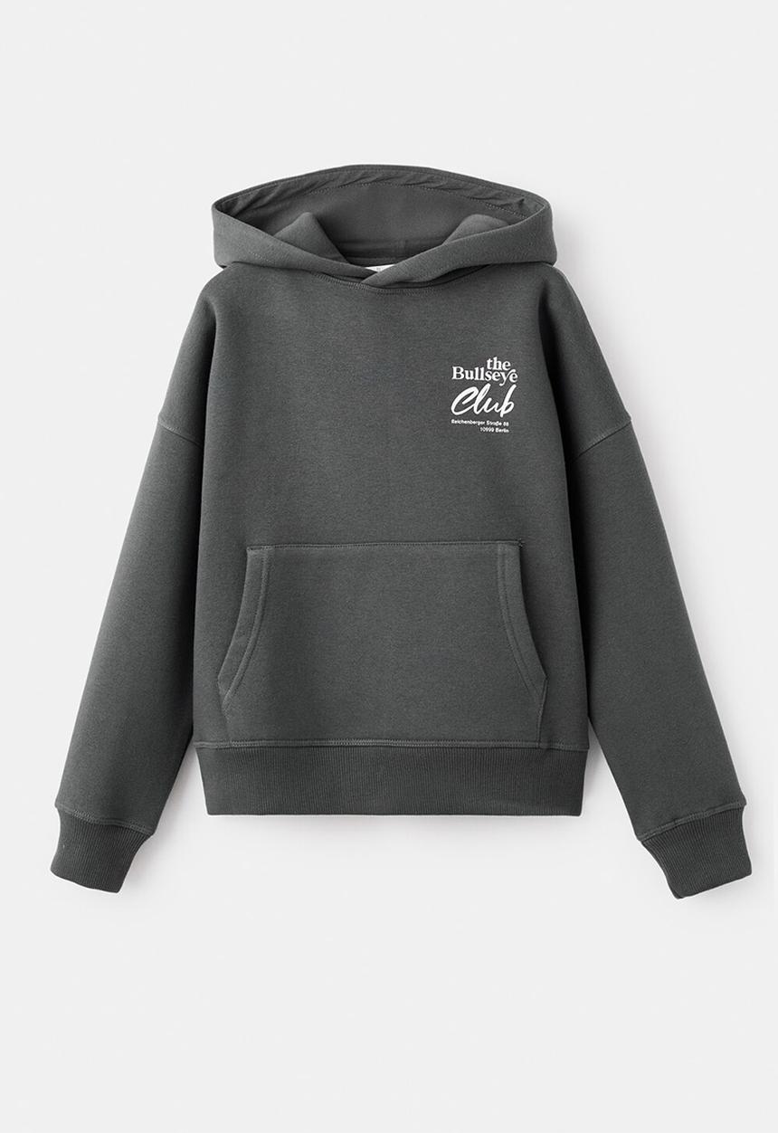 MANGO - Printed cotton sweatshirt - Charcoal