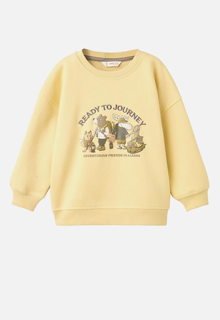 MANGO - Sweatshirt JOURNEY - Light/Pastel Yellow