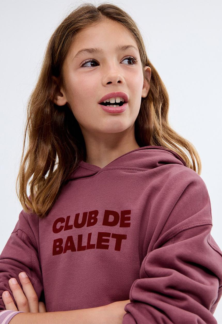 MANGO - Sweatshirt ballet - dark red
