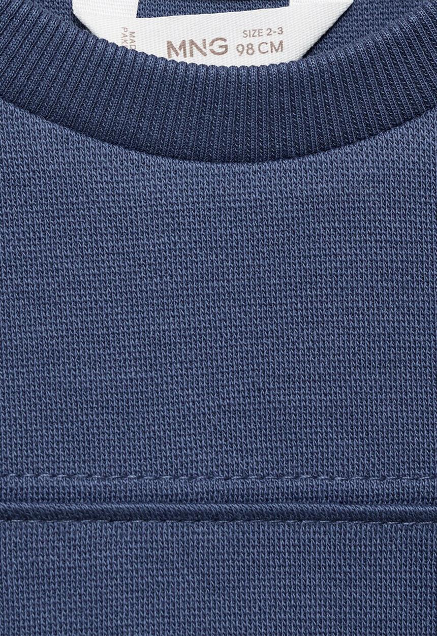 MANGO - Sweatshirt pique - dark blue
