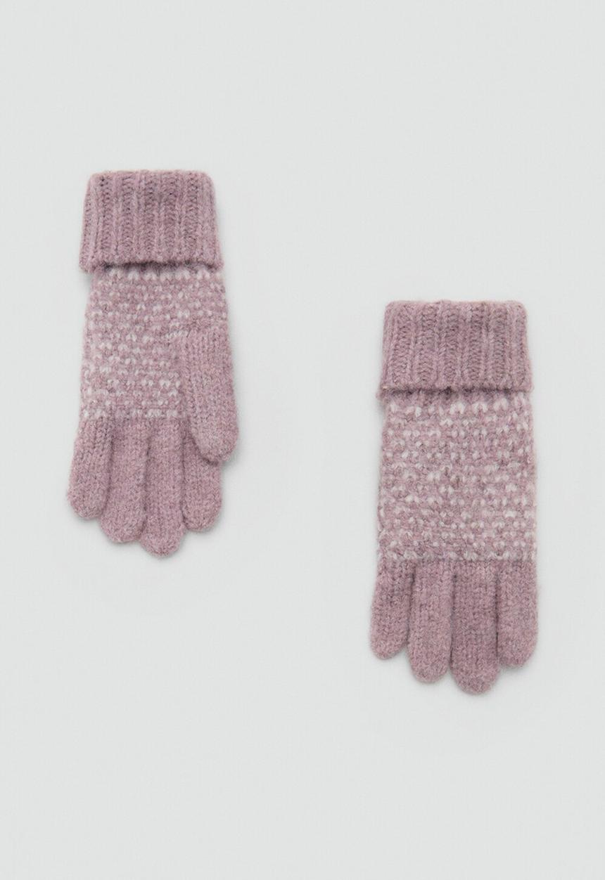 MANGO - Gloves OSLOPG - Light/Pastel Pink