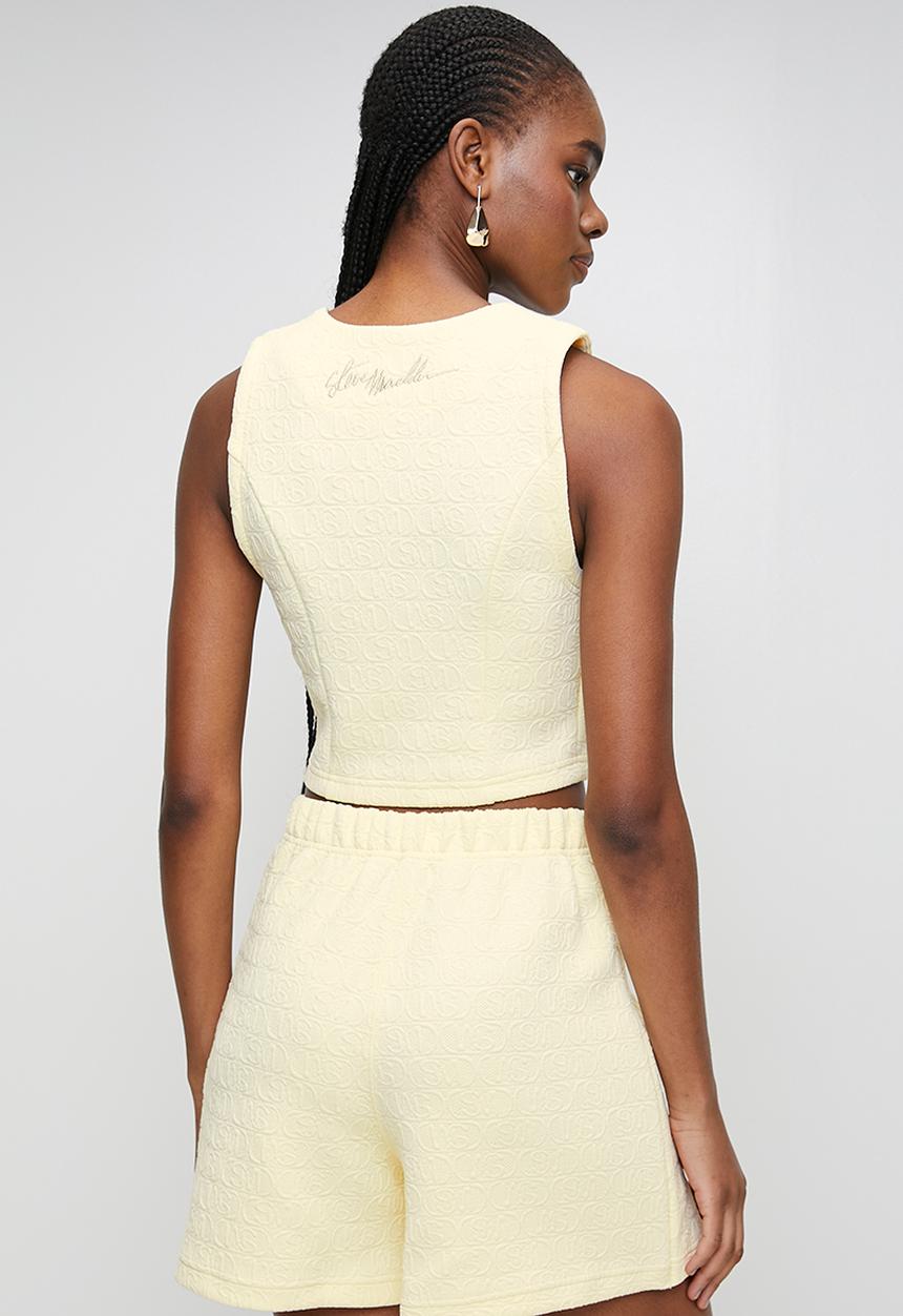 Steve Madden - Ladies hilton waistcoat - pale lemon