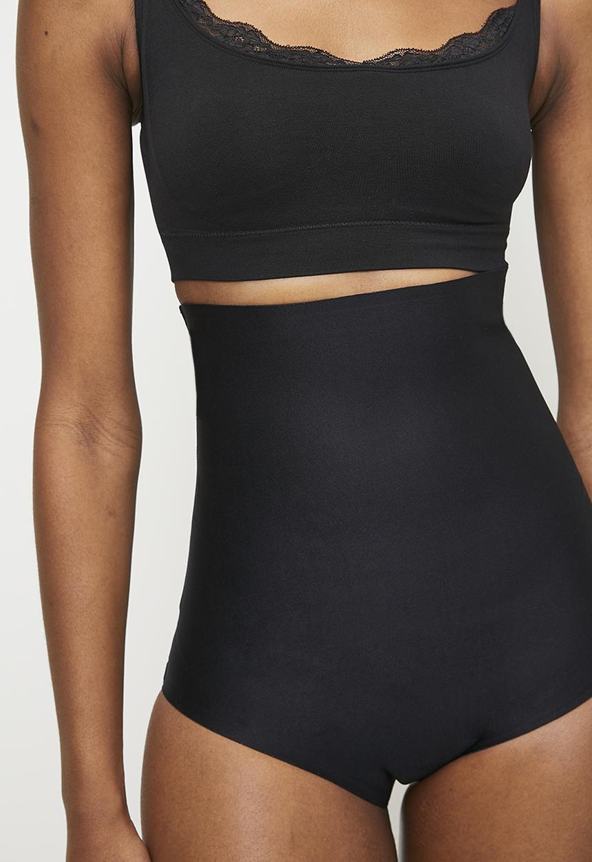 Easy Curves Shapewear -  Compression high waist brief - black