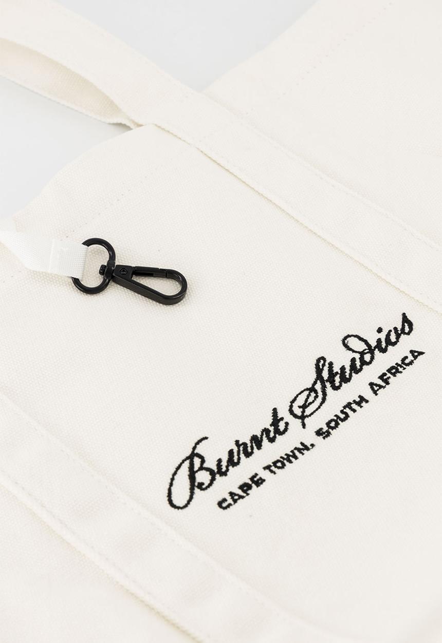 Burnt  - Essential Tote Bag - Cream