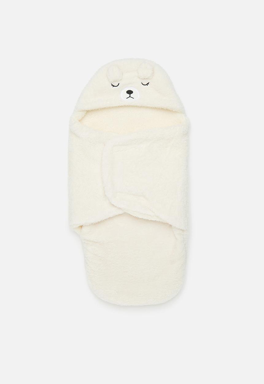 Pop Candy -  Soft swaddle blanket - off white