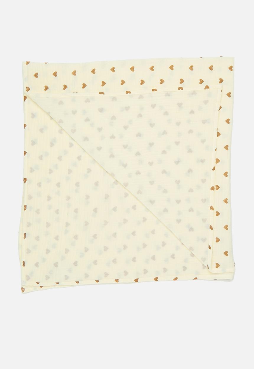 Pop Candy - Baby blanket - cream/hearts