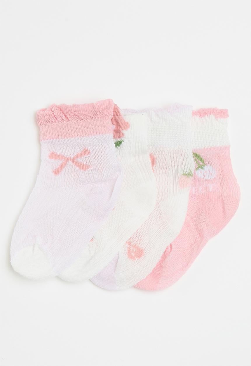 Pop Candy - 4 pack ankle socks - pink/multi