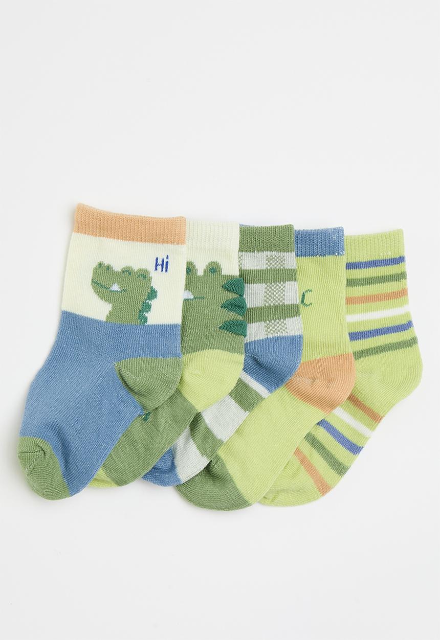 Pop Candy - Cotton tube socks - green/croc