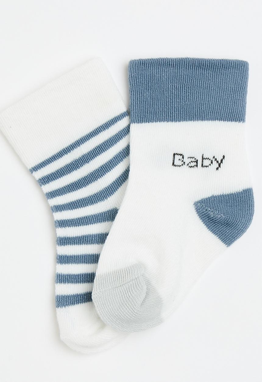 Pop Candy - Cotton tube socks - blue/white