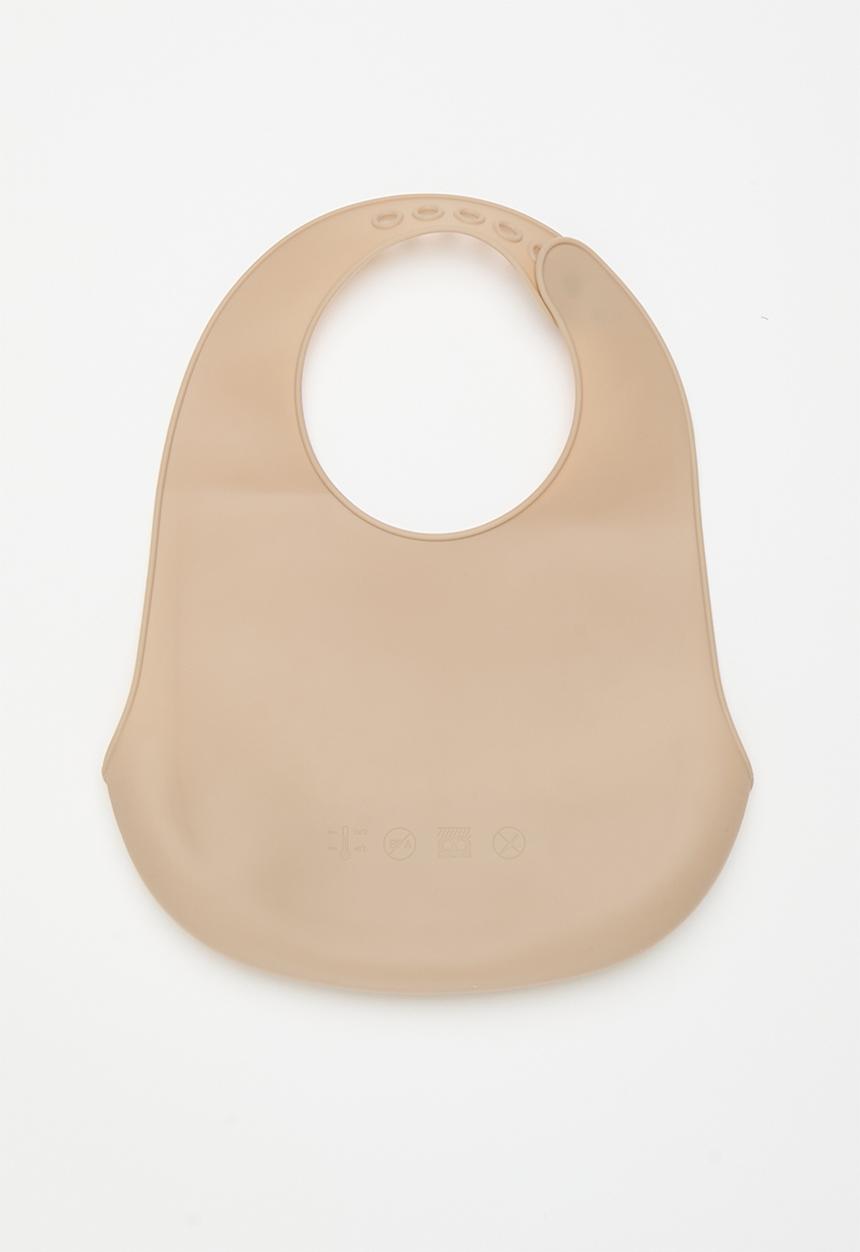 Pop Candy - 2 pack silicone bib - beige/multi