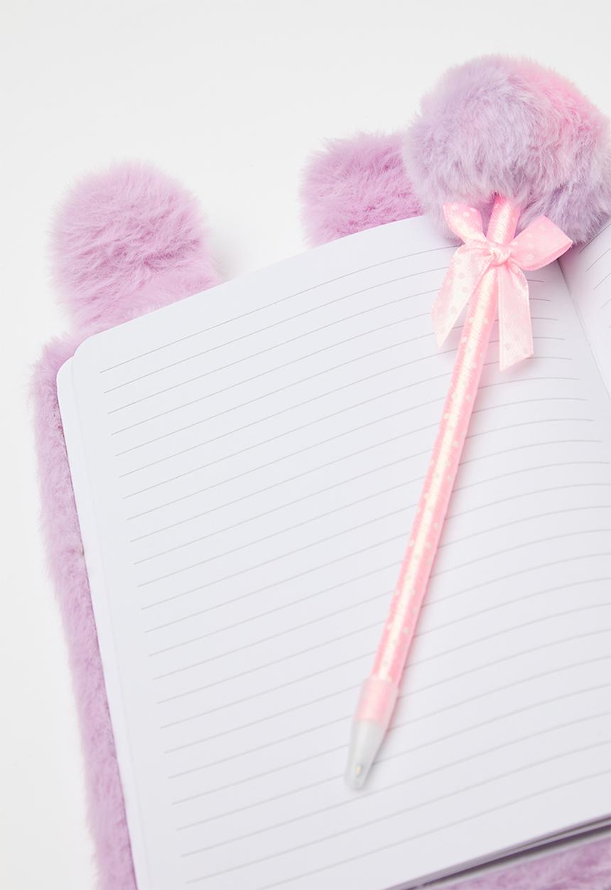 Pop Candy - Plush bunny notebook - purple