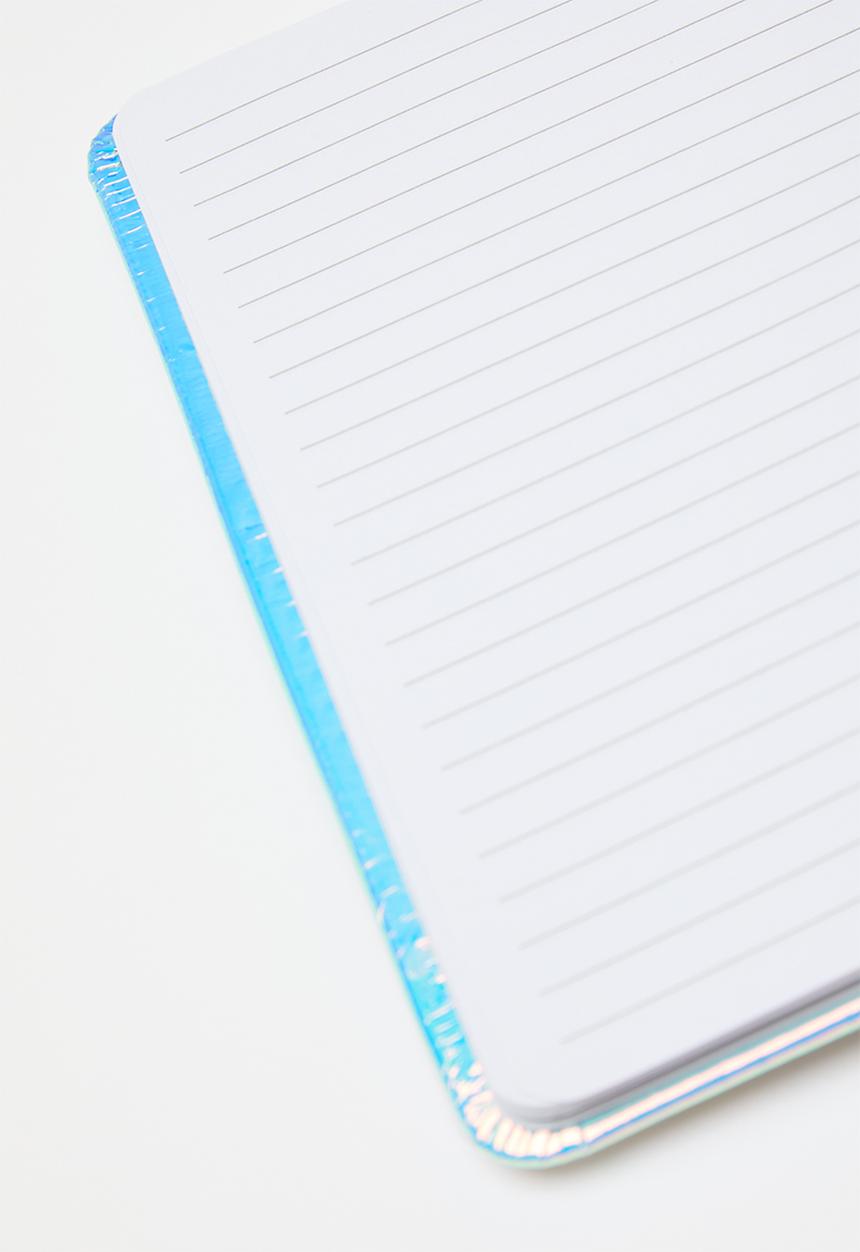 Pop Candy - Applique pony notebook - white/blue/sequins