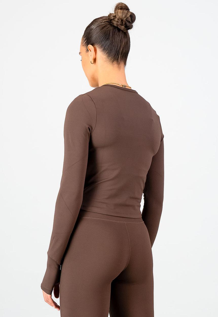 Burnt  - Olivia Fitted Long Sleeve - Hazel