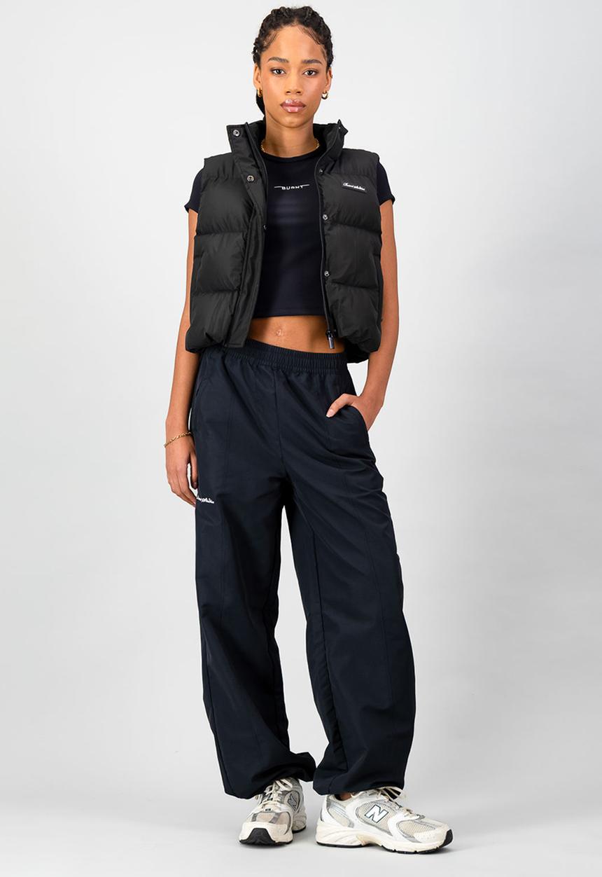 Burnt  - Montana Thermolite Puffer Gilet - Black