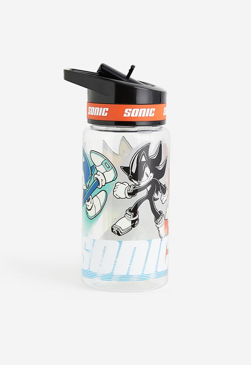H&M - Printed water bottle - black sonic the hedgehog