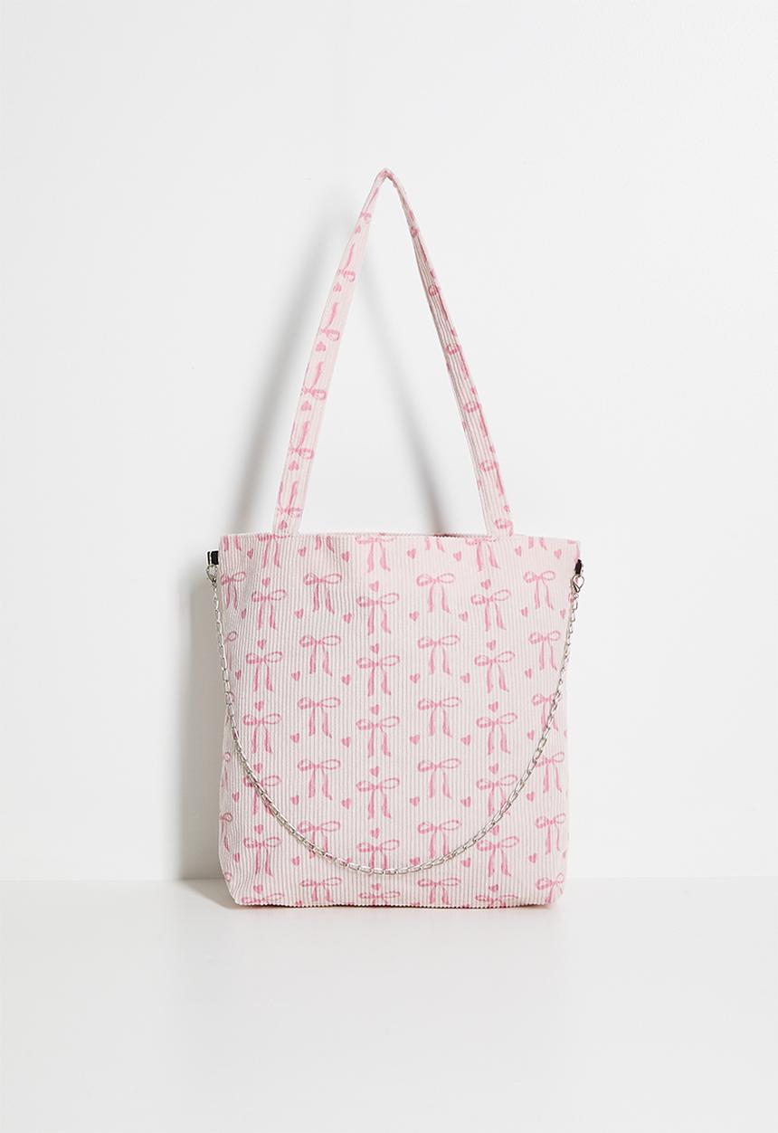 Pop Candy - Corduroy tote bag - pink/multi
