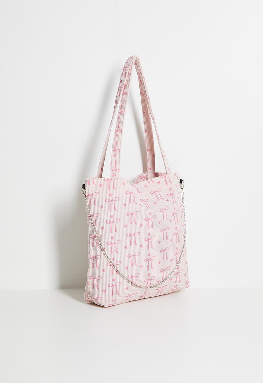 Pop Candy - Corduroy tote bag - pink/multi
