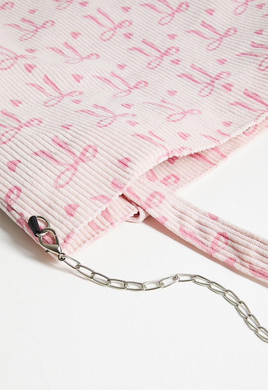 Pop Candy - Corduroy tote bag - pink/multi