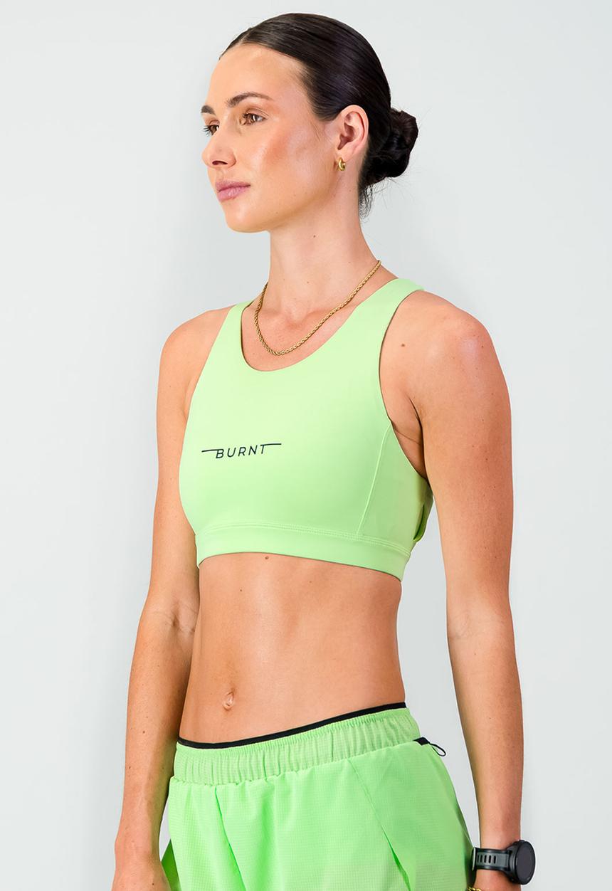 Burnt  - Pulse Sports Bra - Mint