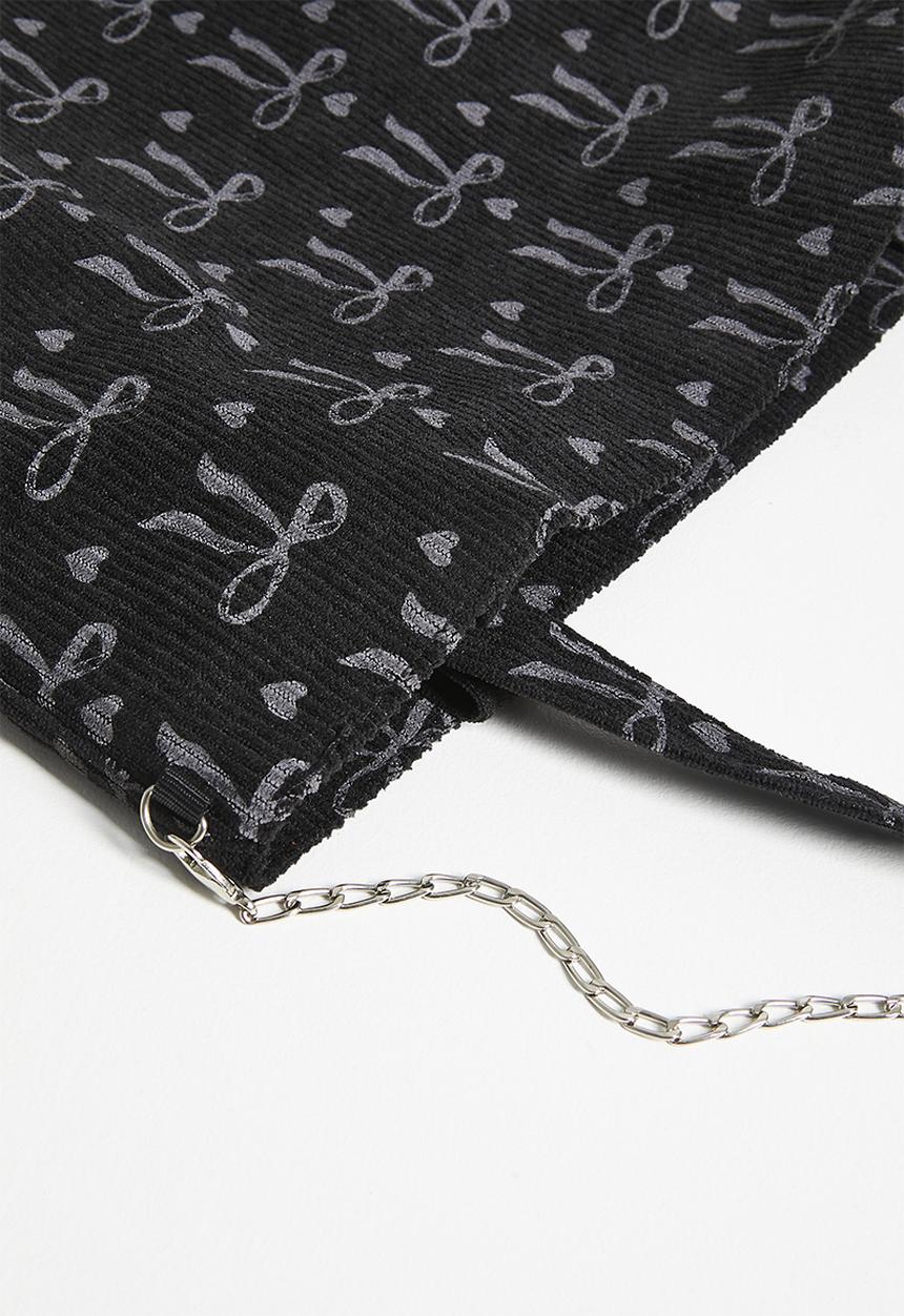 Pop Candy - Corduroy tote bag - black