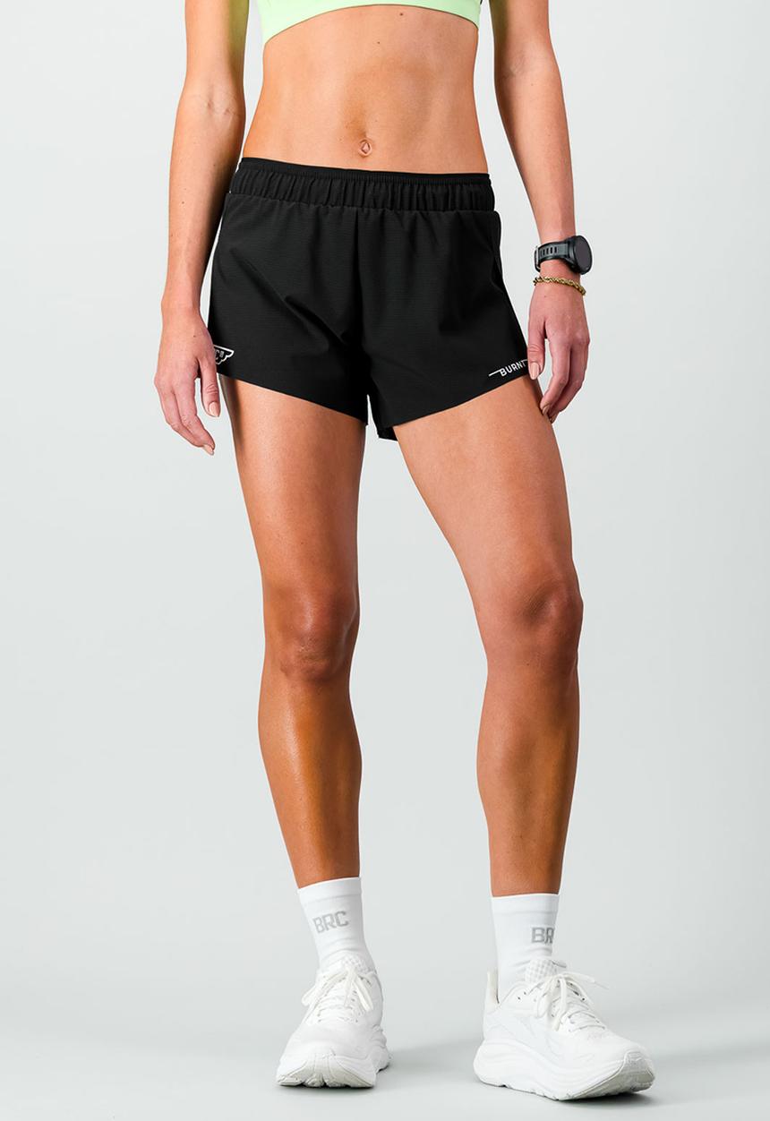 Burnt  - Sprintracer Women's Run Short - Reflective