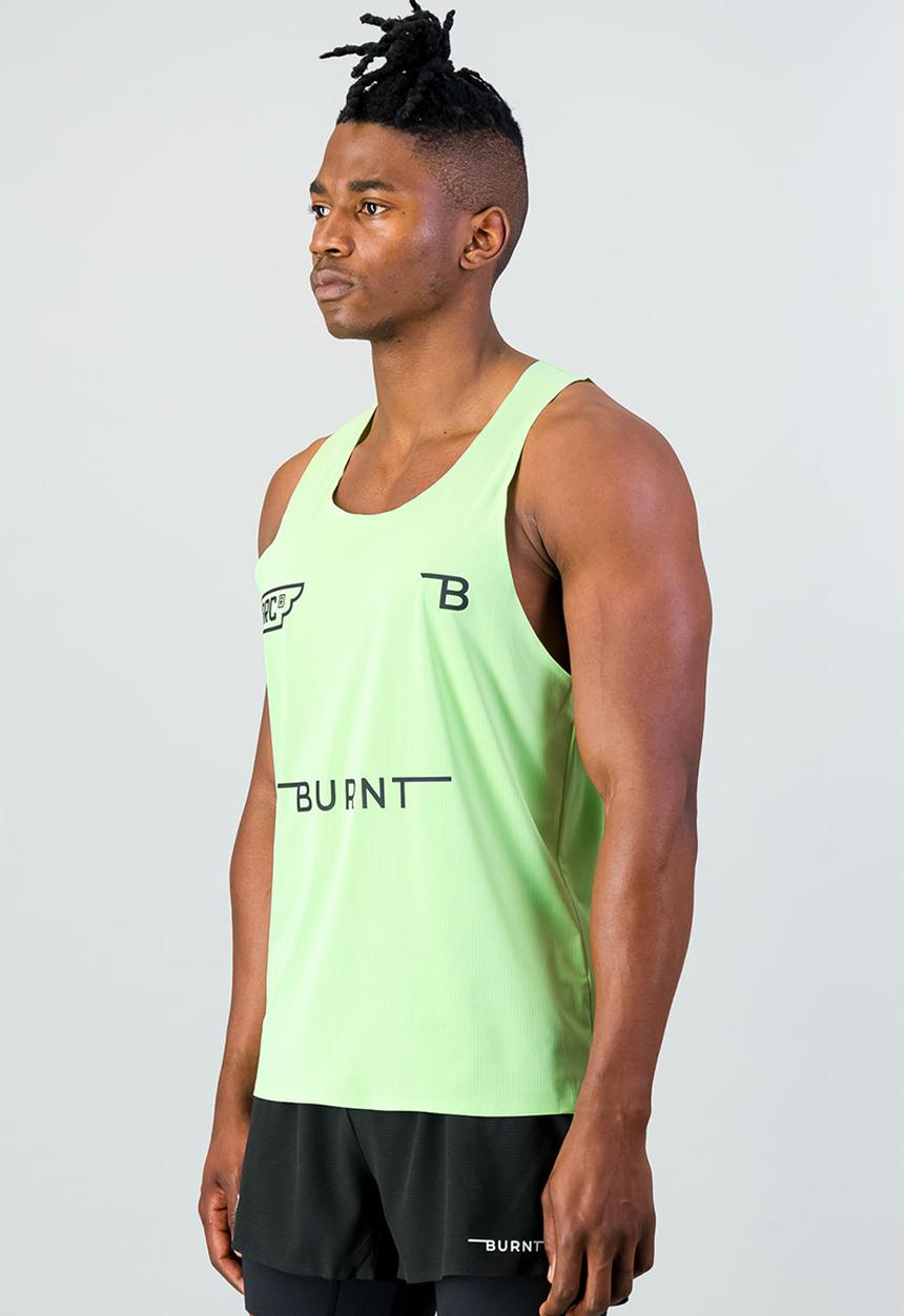 Burnt  - Men's Turboflow Pro Tank - Mint