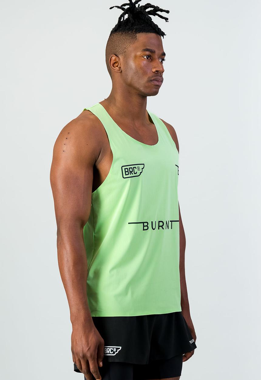 Burnt  - Men's Turboflow Pro Tank - Mint