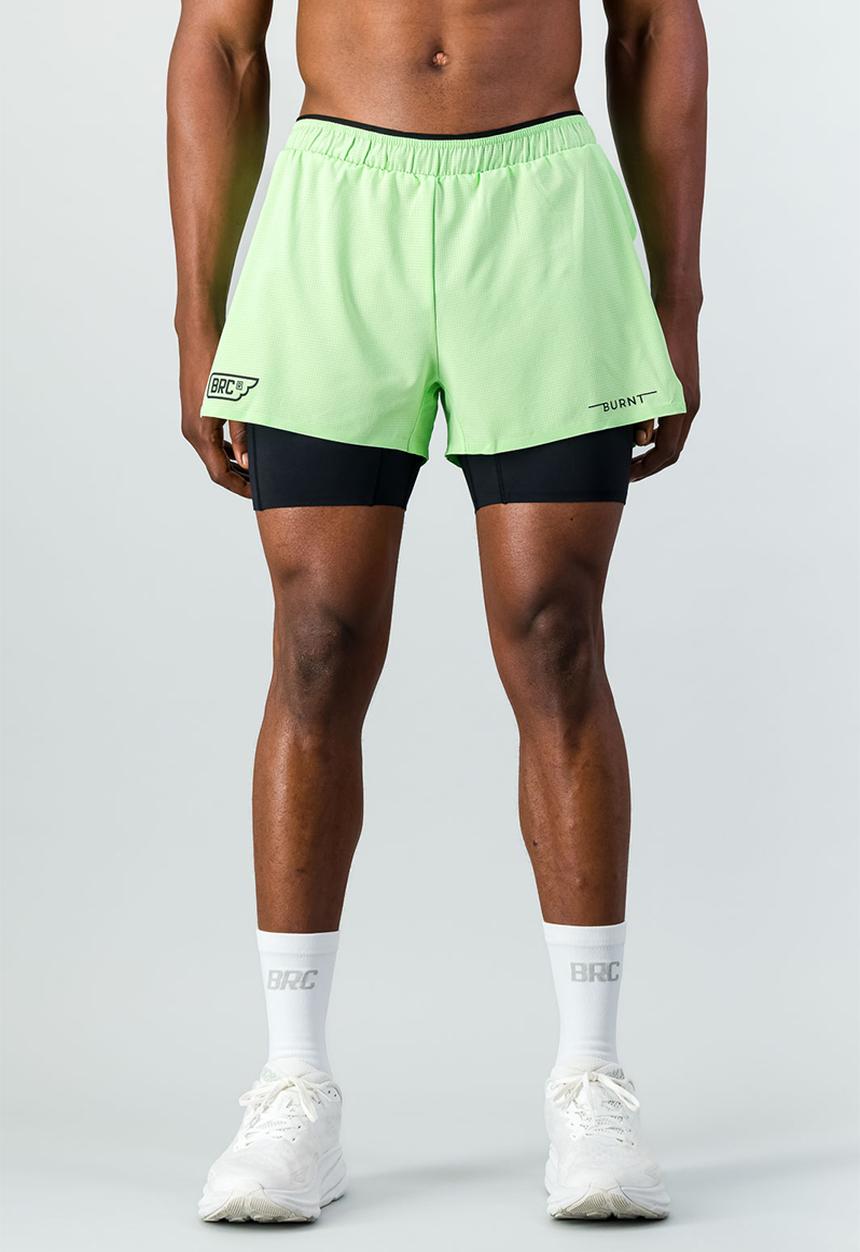 Burnt  - Sprintracer Men's 2-In-1 Short - Mint