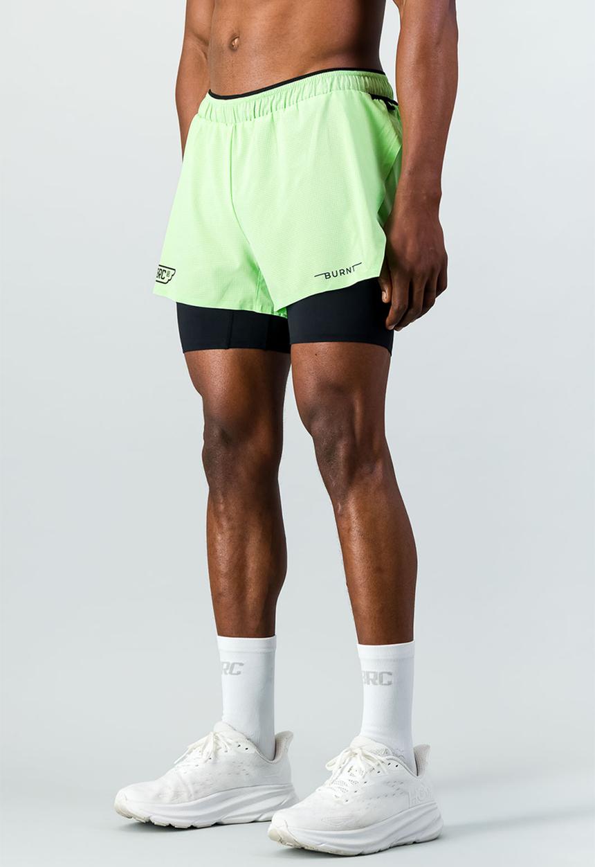 Burnt  - Sprintracer Men's 2-In-1 Short - Mint