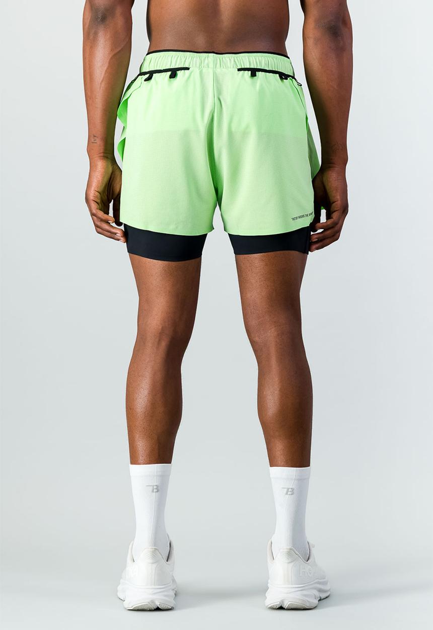 Burnt  - Sprintracer Men's 2-In-1 Short - Mint