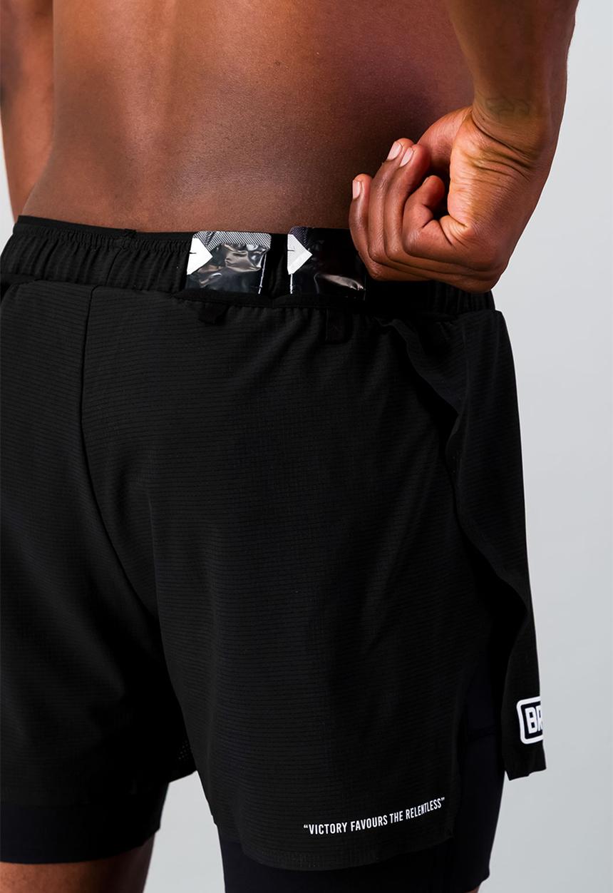 Burnt  - Sprintracer Men's 2-In-1 Short - reflective
