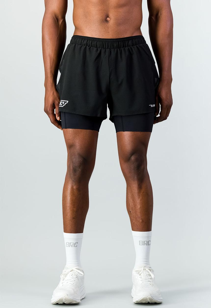 Burnt  - Sprintracer Men's 2-In-1 Short - reflective