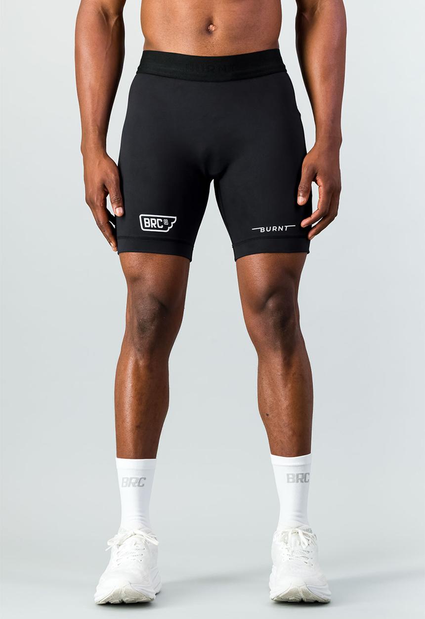 Burnt  - Trackpro Men's Half Tights - Reflective