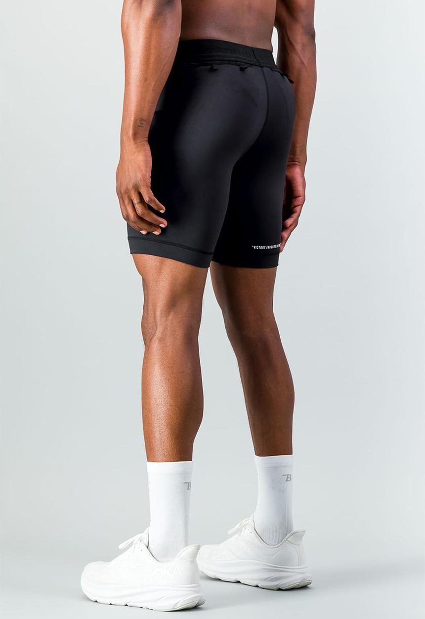 Burnt  - Trackpro Men's Half Tights - Reflective
