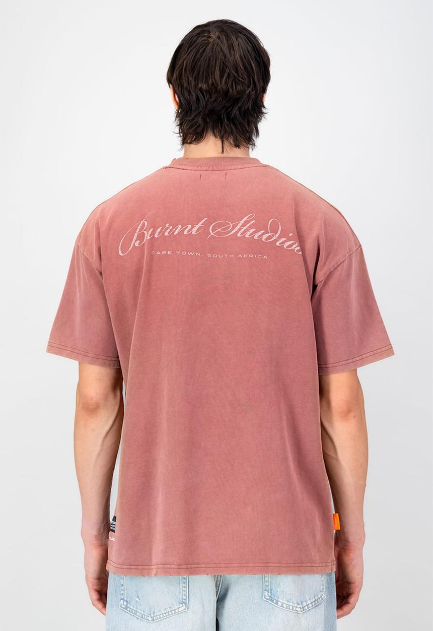 Burnt  - Ultra Heavy Oversized Tee - Rust